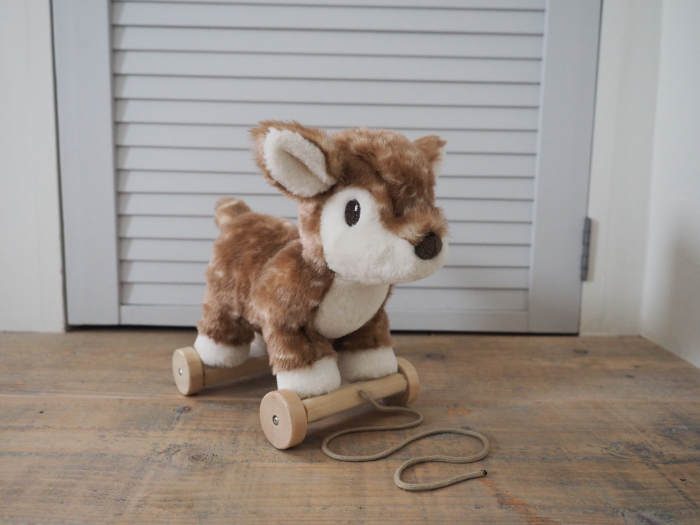 Little Bird Told Me - Willow Deer Pull Along Toy cu roți detașabile, pentru copii [3]
