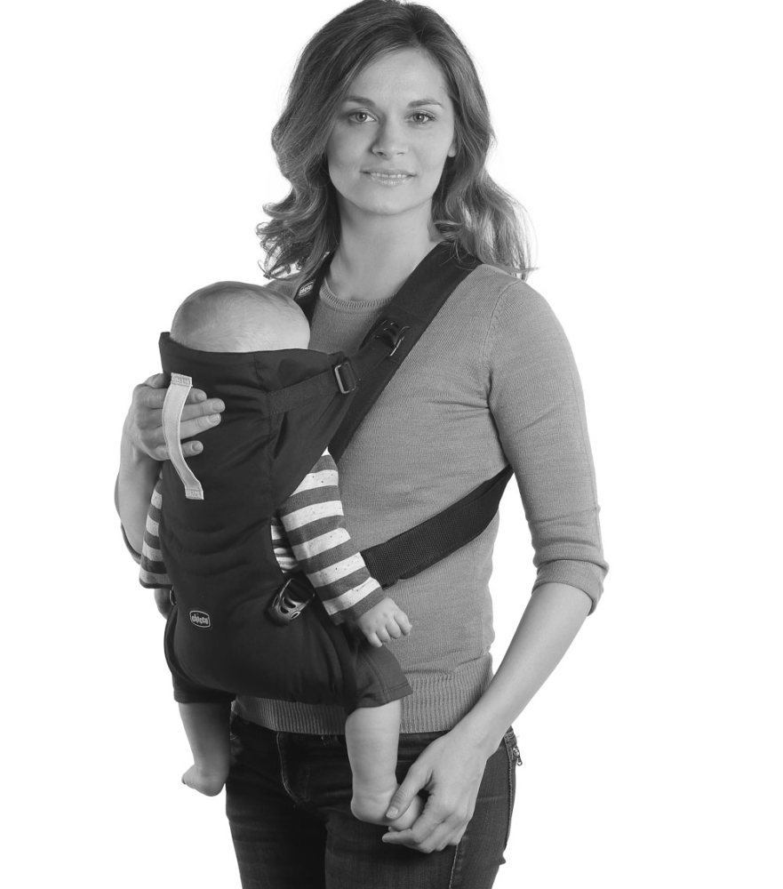 Marsupiu ergonomic Chicco Easy Fit, Moon Grey (Gri), 0luni+ [10]