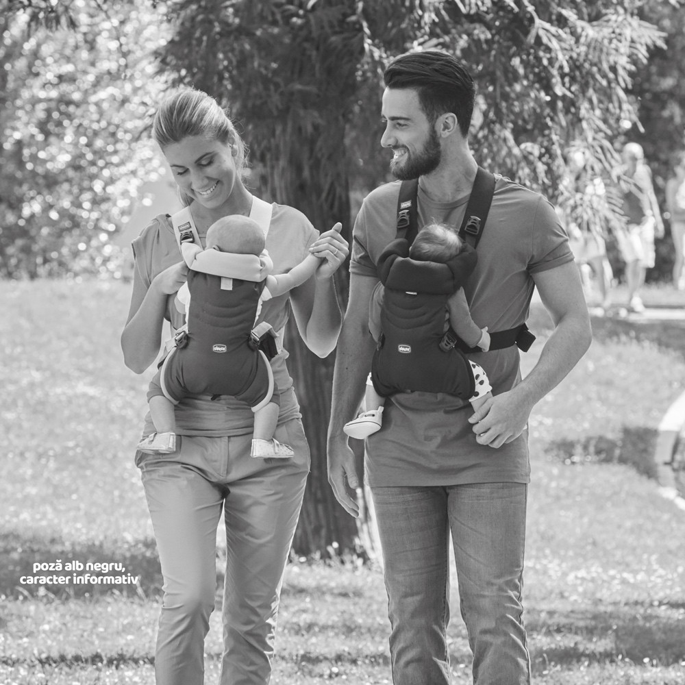 Marsupiu ergonomic Chicco Easy Fit, Moon Grey (Gri), 0luni+ [3]