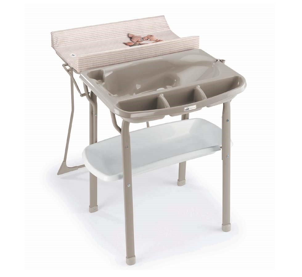 Masa de baie cu saltea de infasat, cadita anatomica, Aqua Spa, Bej [2]