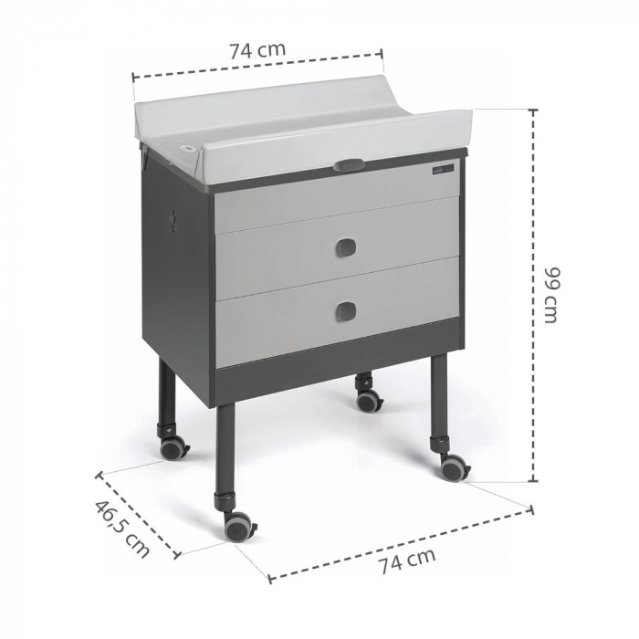 Masa de baie cu saltea de infasat, cadita anatomica cu furtun, roti cu blocatori, de la 0 la 11 kg si până la 14 ani modul canapea cu măsuță [3]