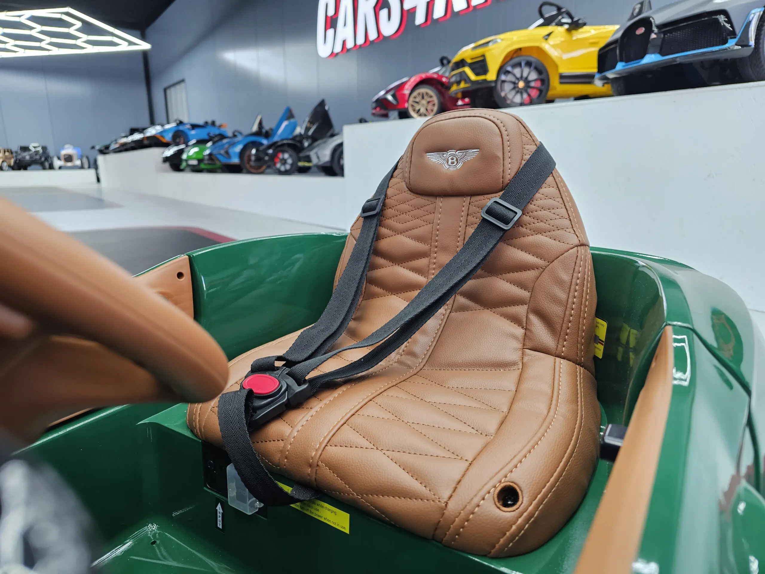 Mașină electrică Bentley Bacalar 12V Verde Metalic, Licență Oficială – Uși Verticale, Telecomandă 2.4G [10]