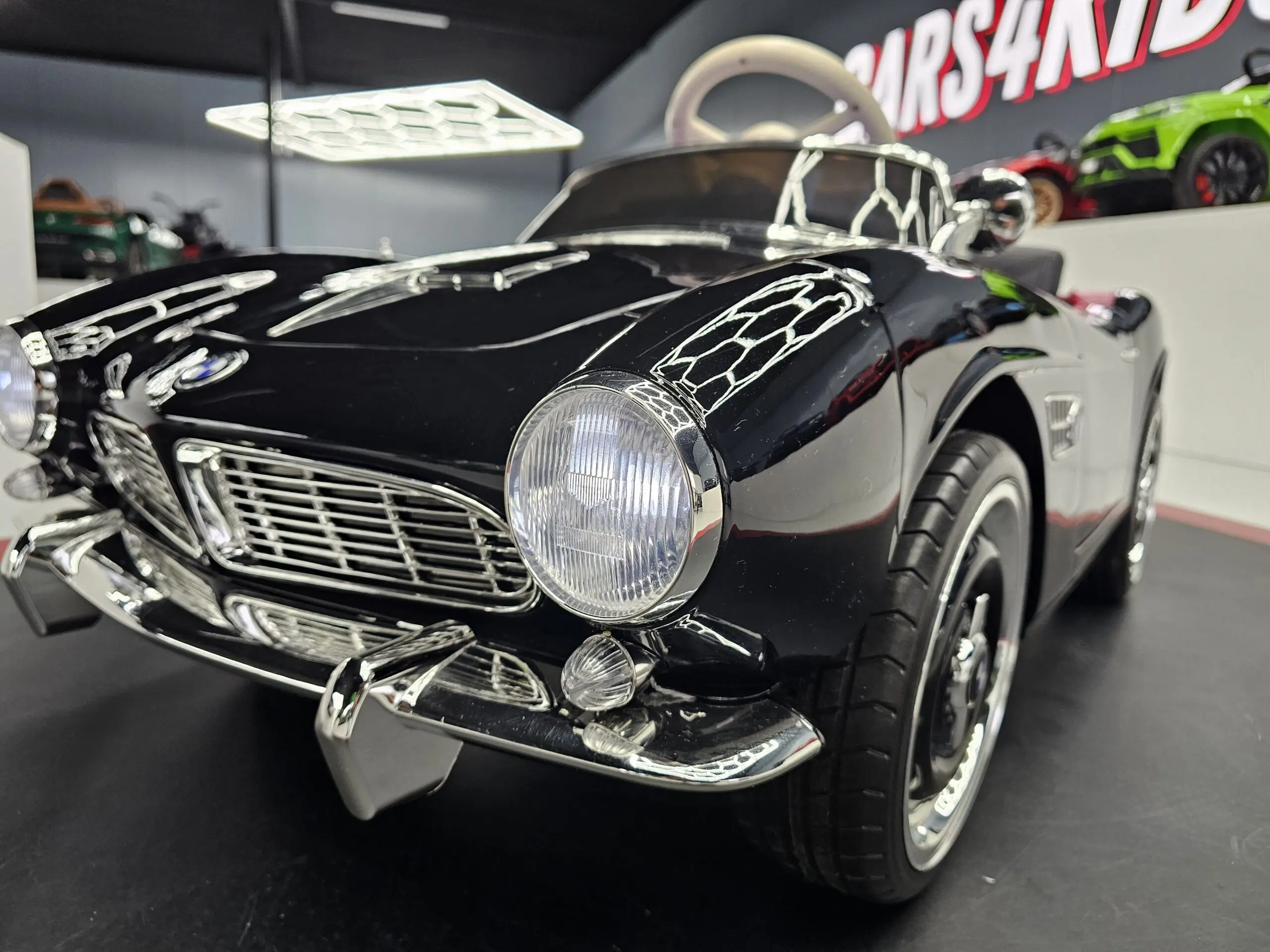 Mașină electrică BMW 507 12V Negru Metalic, Licență Oficială – Design Clasic, Telecomandă 2.4G [4]