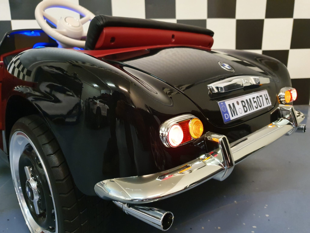Mașină electrică BMW 507 12V Negru Metalic, Licență Oficială – Design Clasic, Telecomandă 2.4G [8]