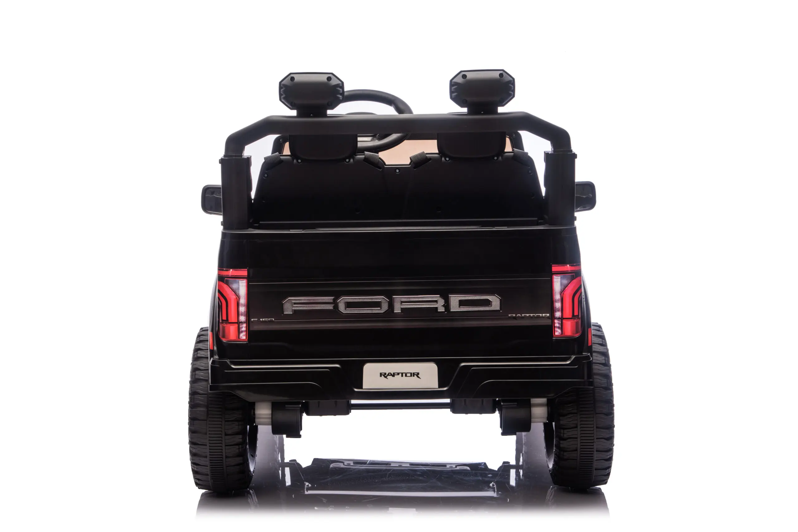 Mașină electrică Ford Raptor 24V Negru, 2 Locuri, licență oficială – Telecomandă 2.4G, Scaun Piele [6]