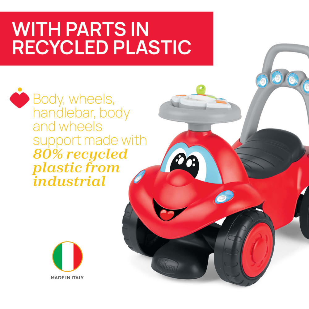 Masinuta copii Chicco Billy Walk and Ride 2 in 1, Rosu, 12-36luni+ [8]