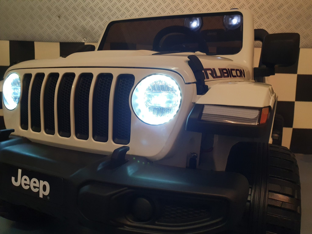 Mașinuță Electrică Copii Jeep Wrangler 12V 4x4, Telecomandă, Bluetooth, 4 Motoare, Uși Funcționale, Șa Piele [6]