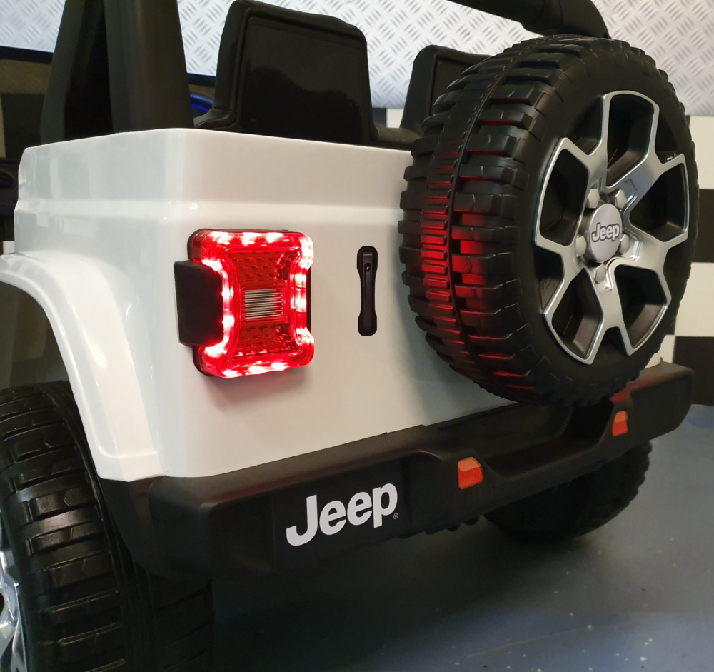 Mașinuță Electrică Copii Jeep Wrangler 12V 4x4, Telecomandă, Bluetooth, 4 Motoare, Uși Funcționale, Șa Piele [10]