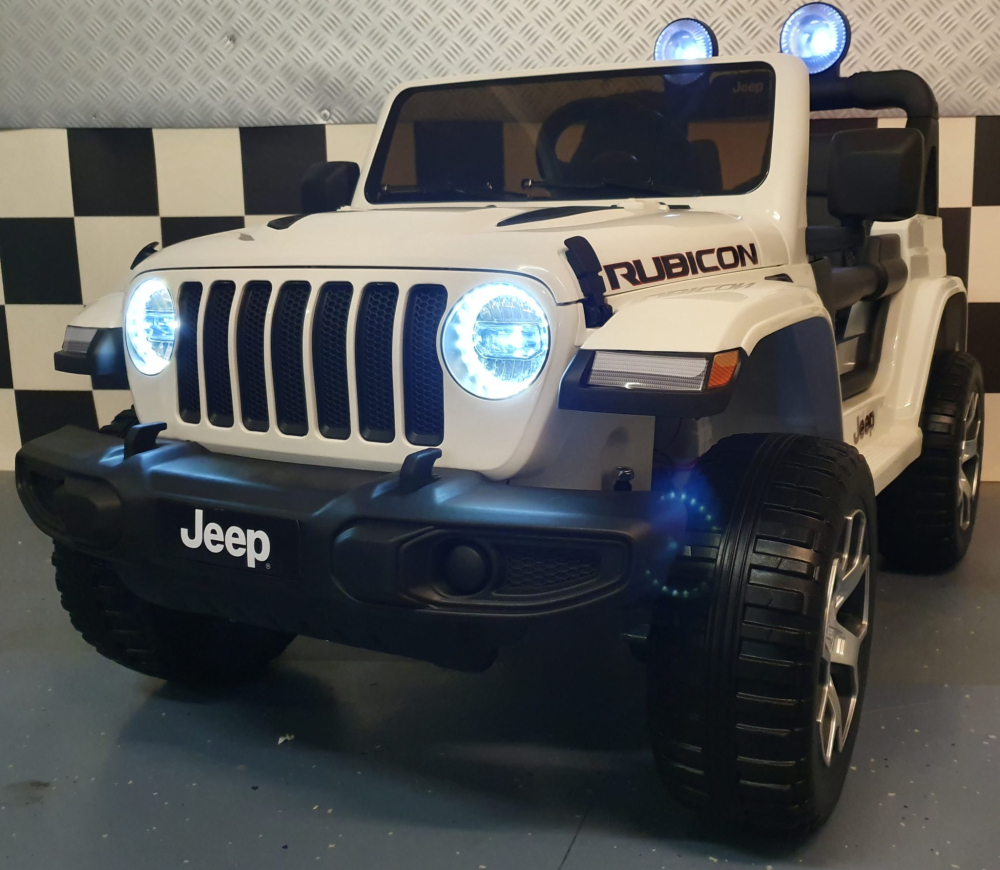 Mașinuță Electrică Copii Jeep Wrangler 12V 4x4, Telecomandă, Bluetooth, 4 Motoare, Uși Funcționale, Șa Piele [4]