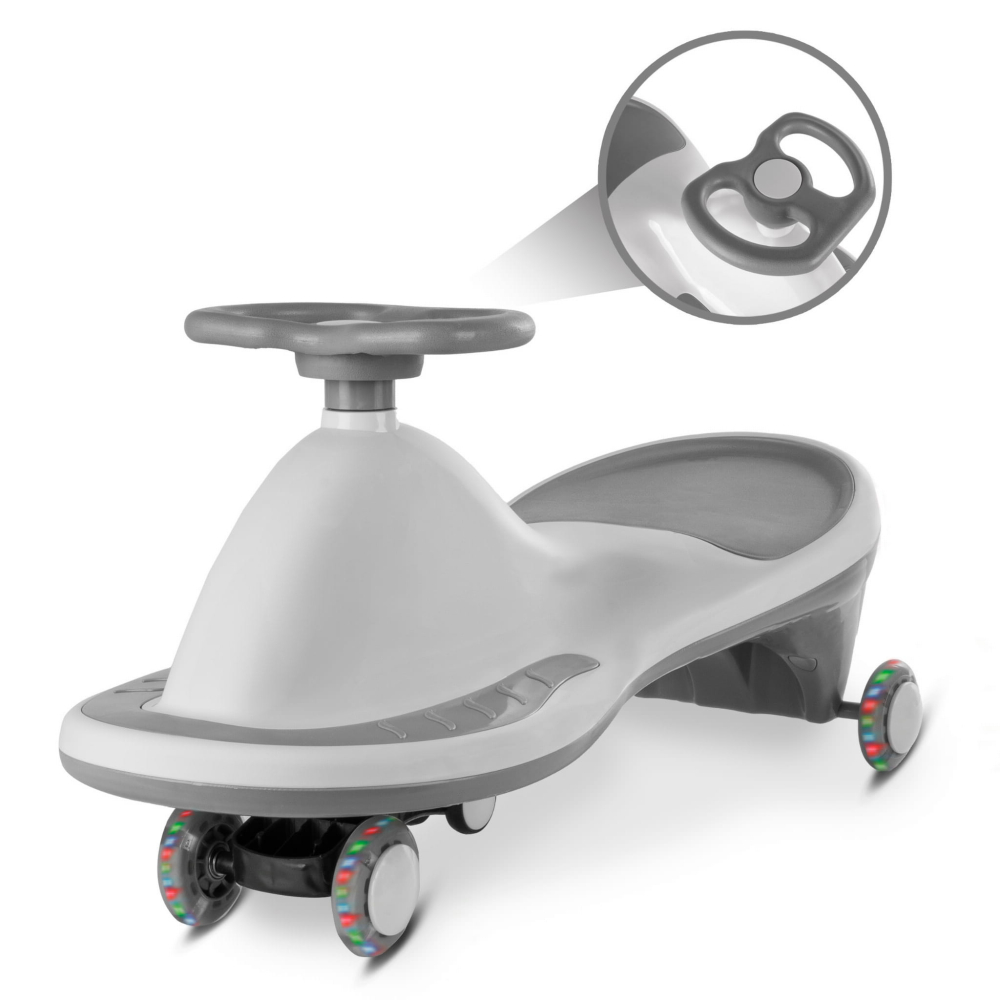 Mașinuță gravitațională Kidwell ROLLO Grey cu roți LED, 3+ ani, până la 100 kg [4]