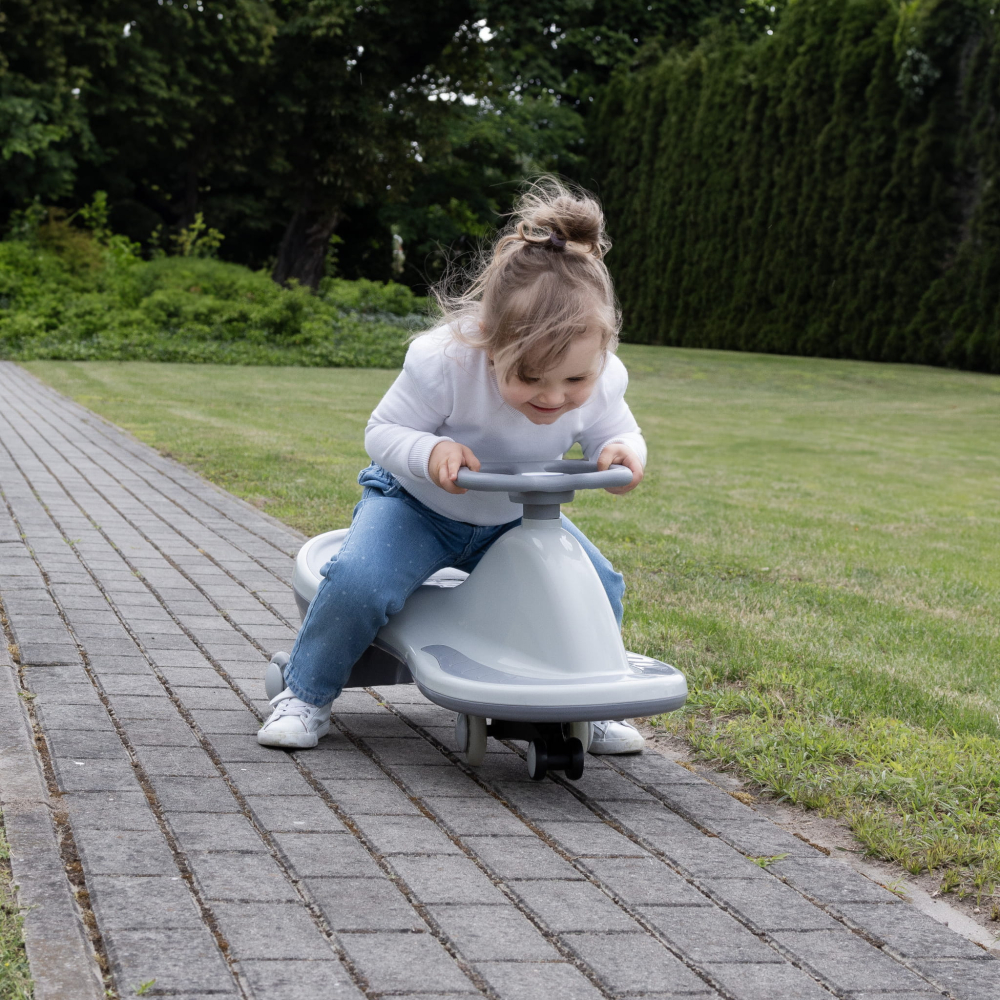 Mașinuță gravitațională Kidwell ROLLO Grey cu roți LED, 3+ ani, până la 100 kg [11]