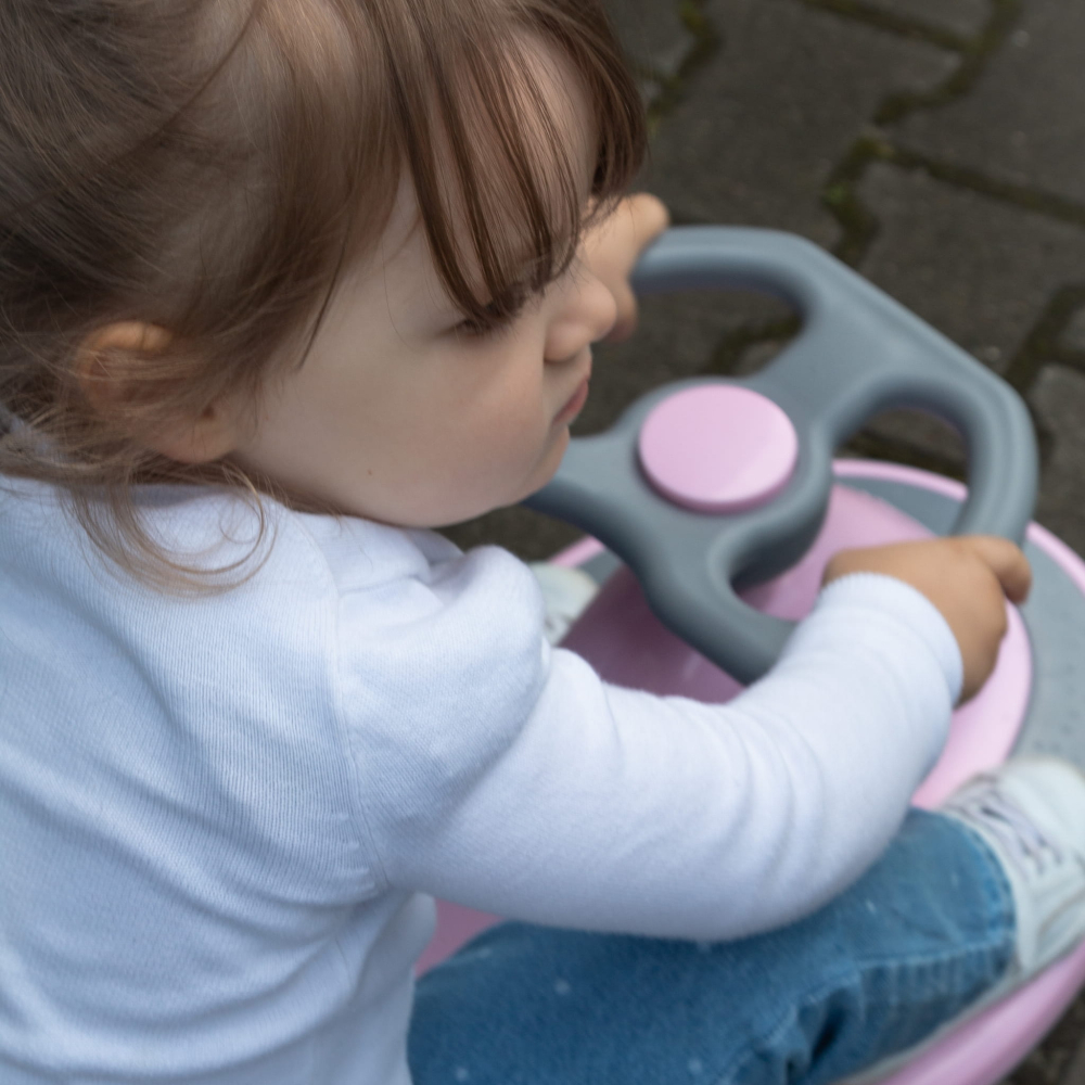 Mașinuță gravitațională Kidwell ROLLO Pink cu roți LED, 3+ ani, până la 100 kg [12]