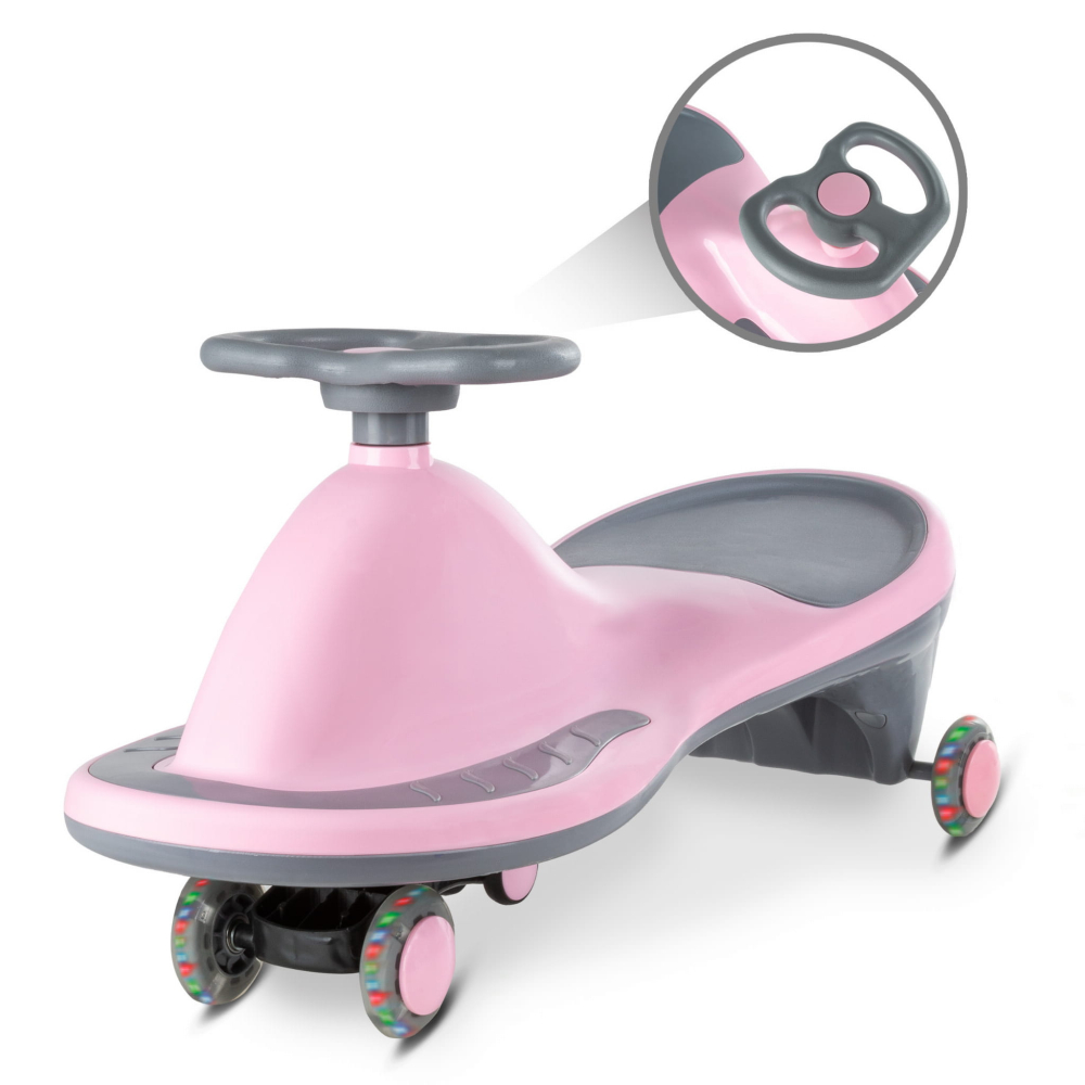 Mașinuță gravitațională Kidwell ROLLO Pink cu roți LED, 3+ ani, până la 100 kg [2]