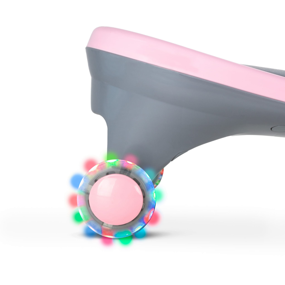 Mașinuță gravitațională Kidwell ROLLO Pink cu roți LED, 3+ ani, până la 100 kg [7]
