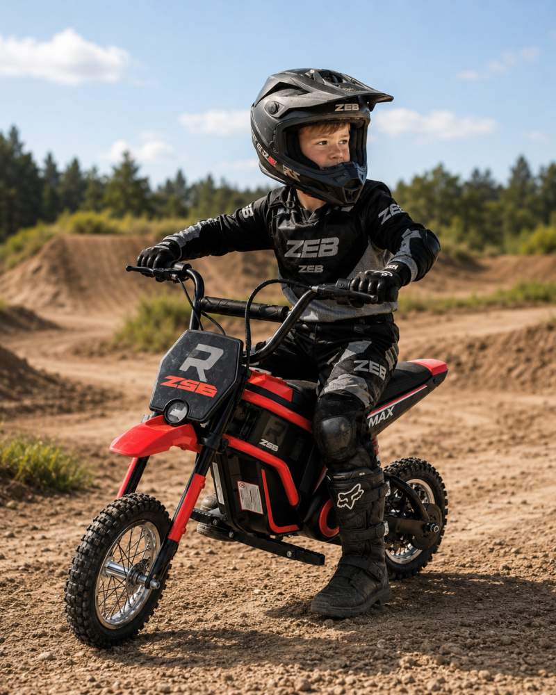 Motocros Electric Copii Cars4Kids 24V 350W, 2 Viteze 8-16km/h, Șa Piele, Roți Cauciuc, Suspensie, CE, 5 ani + [3]