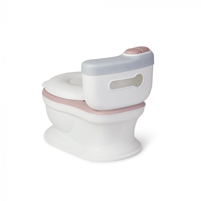 Olita de tip WC, muzicala, alb si rose [4]