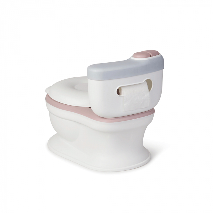 Olita de tip WC, muzicala, alb si rose [3]