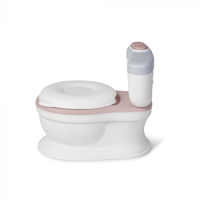 Olita de tip WC, muzicala, alb si rose [7]