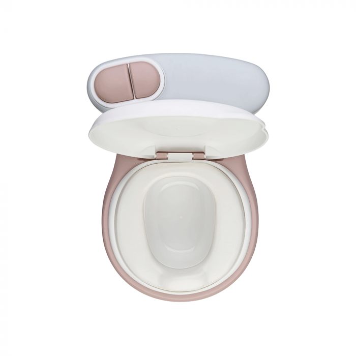 Olita de tip WC, muzicala, alb si rose [9]