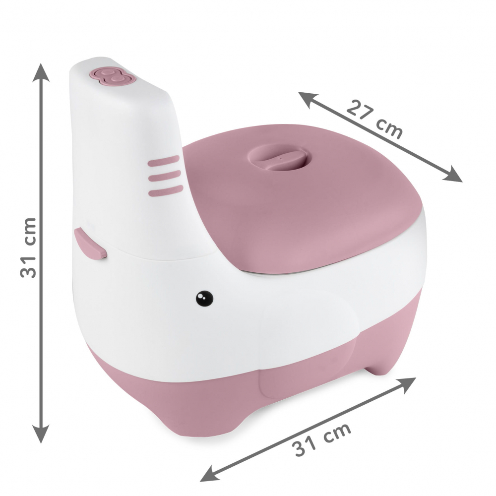 Olită interactivă pentru copii cu sunet, Kidwell Fino, alb si rose, 18 luni + [9]