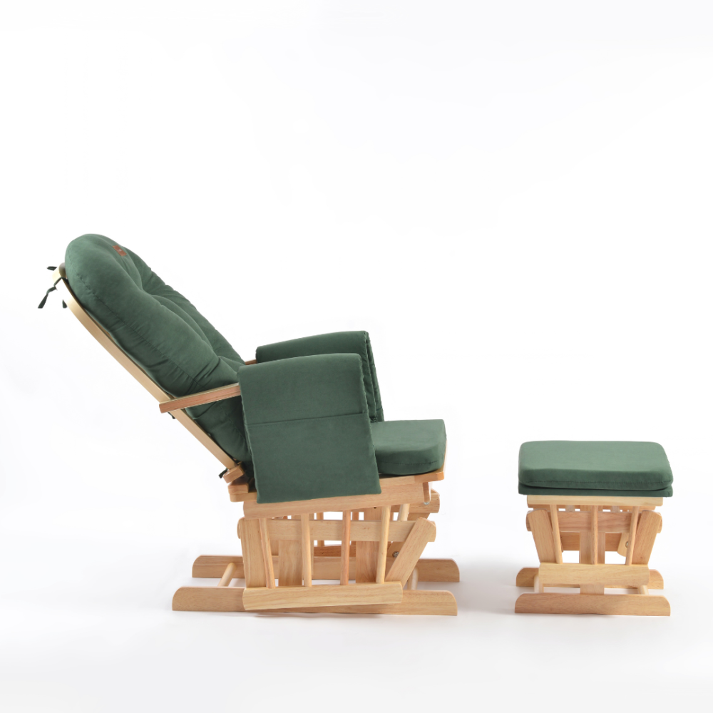 ONINO - Fotoliu reglabil pentru alaptare, cu suport de picioare inclus, CALM.me, Sapphire Green [10]