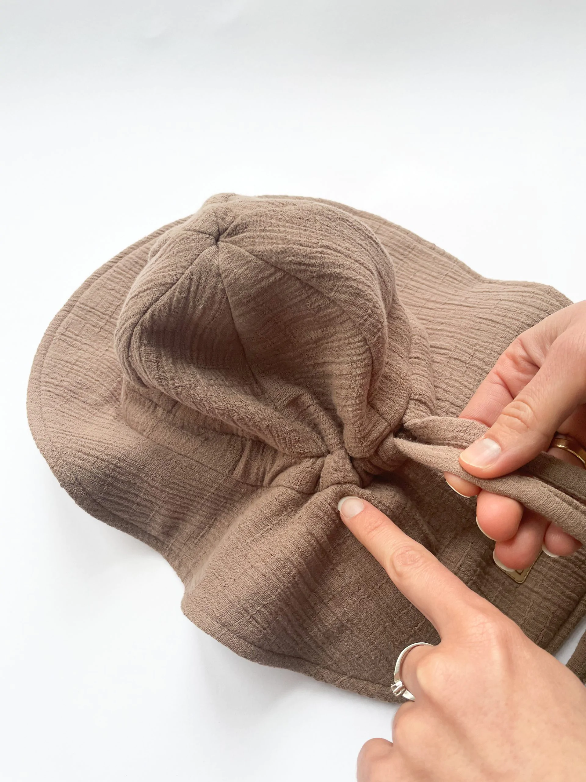 Pălărie de soare, ajustabila, 0-3 ani (45-53 cm), muselina, Vintage [4]