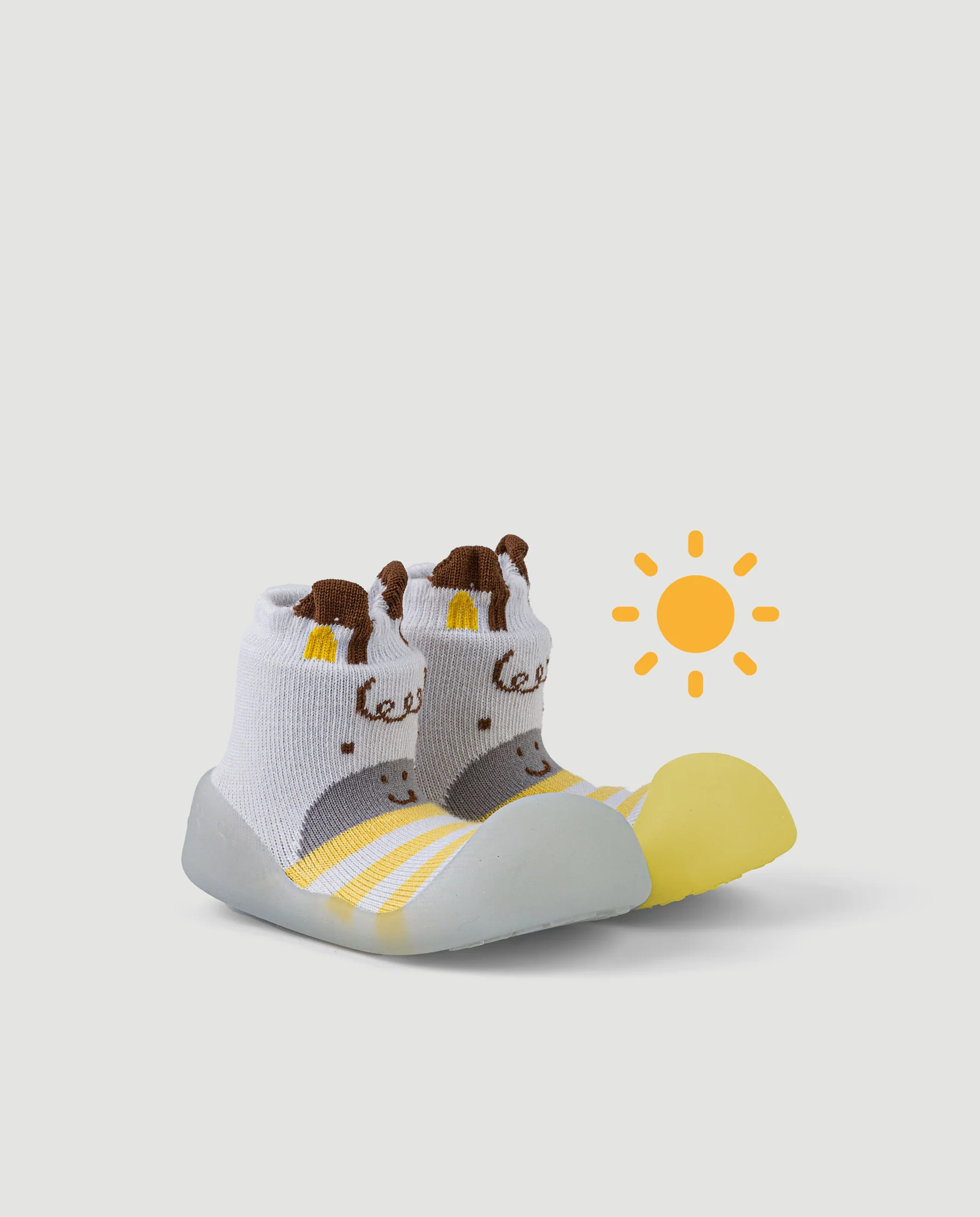 Pantofi Barefoot Primii Pași Chameleon Giraffe – Își Schimbă Culoarea în Soare | BigToes, 21.5 EU, 12 - 18 luni [2]