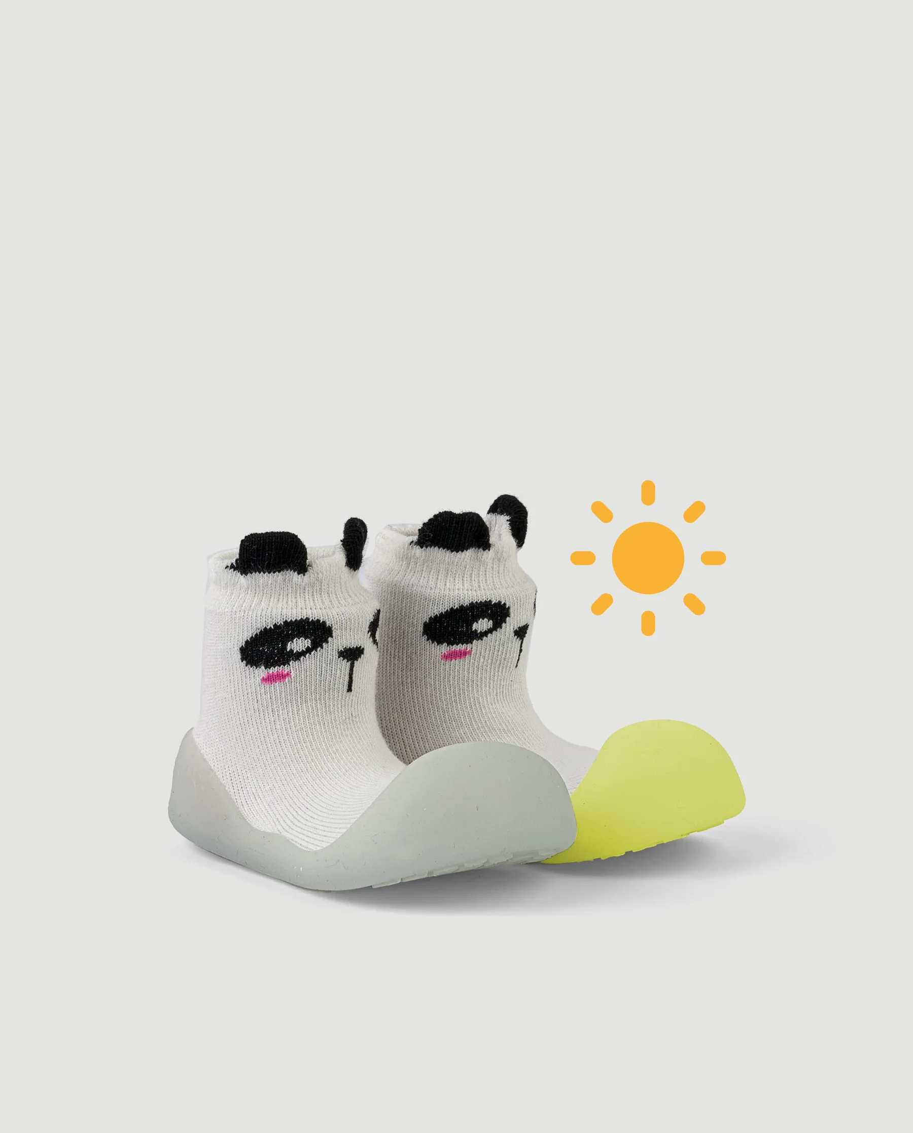 Pantofi Barefoot Primii Pași Chameleon Forest Panda – Își Schimbă Culoarea în Soare | BigToes, 22.5 EU, 18 - 24 luni [2]