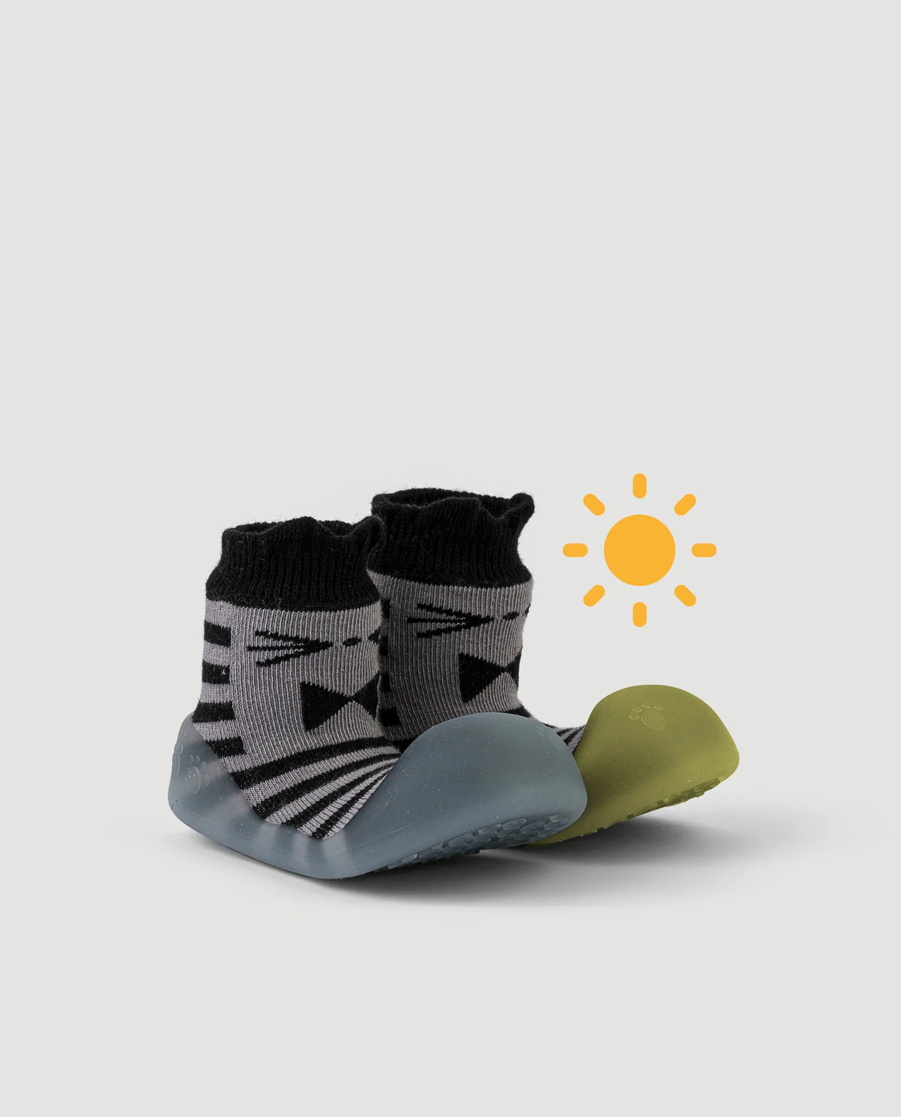 Pantofi Barefoot Primii Pași Chameleon Dandy Gray – Își Schimbă Culoarea în Soare | BigToes, 22.5 EU, 18 - 24 luni [2]