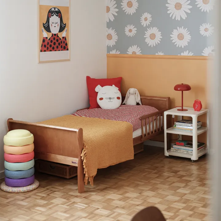 Pat pentru Copii Woodies Noble Junior Bed 160x80cm, Vintage, Stil Francez, Bariere de Protecție Incluse, 5 ani+ [4]