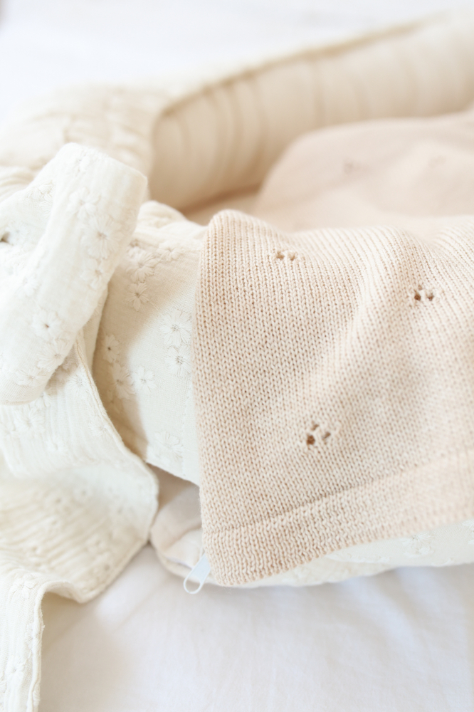 Păturică premium antialergică din lână merino certificata – 75x100 cm, bej [8]