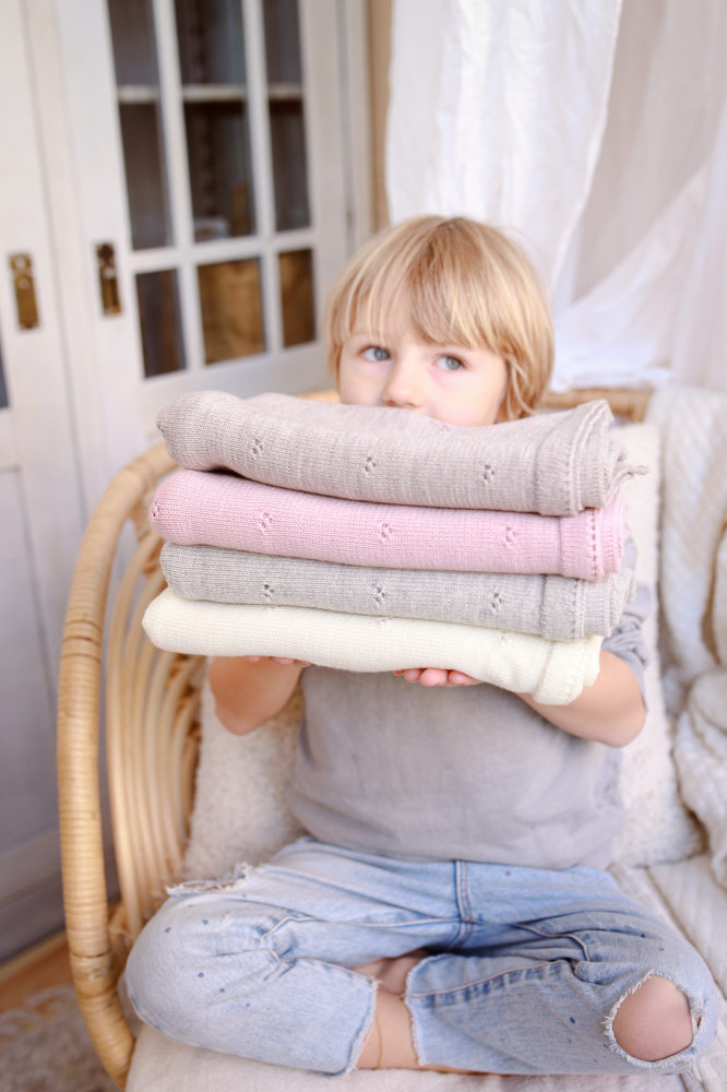 Păturică premium antialergică din lână merino certificata – 75x100 cm, gri [11]
