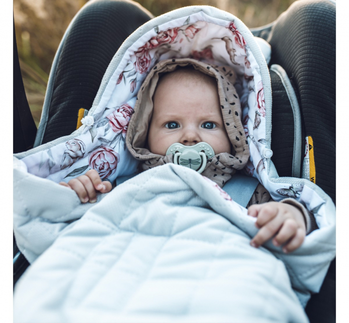 Paturica universala pentru scoica auto Bumbac / Catifea – Baloane - Căldură, Confort și Siguranță în Fiecare Călătorie [13]