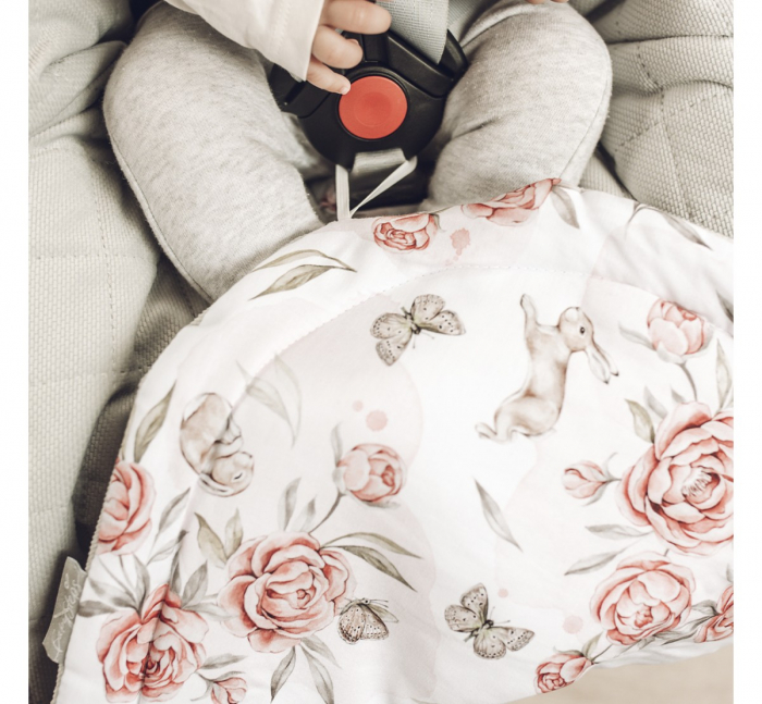 Paturica universala pentru scoica auto Bumbac / Catifea – Baloane - Căldură, Confort și Siguranță în Fiecare Călătorie [11]