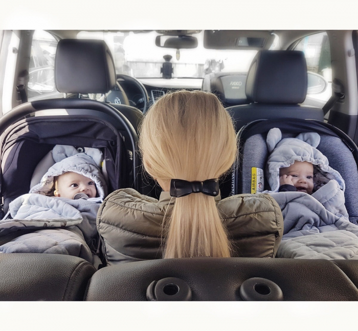 Paturica universala pentru scoica auto cu fata dubla – in si vascoza, Natural / Bej [16]