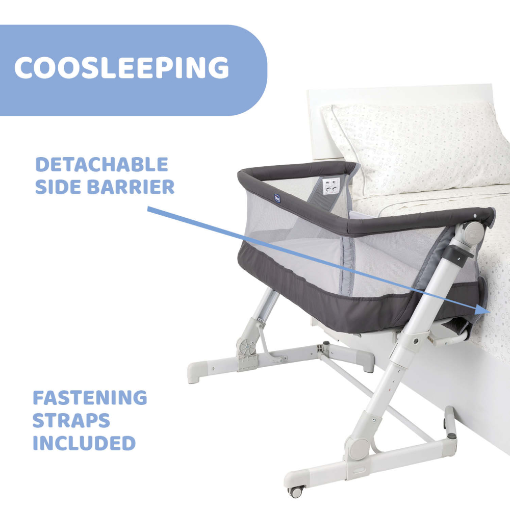 Patut atasabil Chicco Next2Me PopUp, Atmoshpere(Gri), 0luni+ [7]