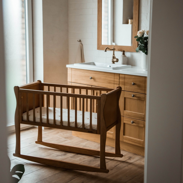 Patut balansoar, co-sleeping din lemn, Noble Vintage 90 x 40 cm [5]