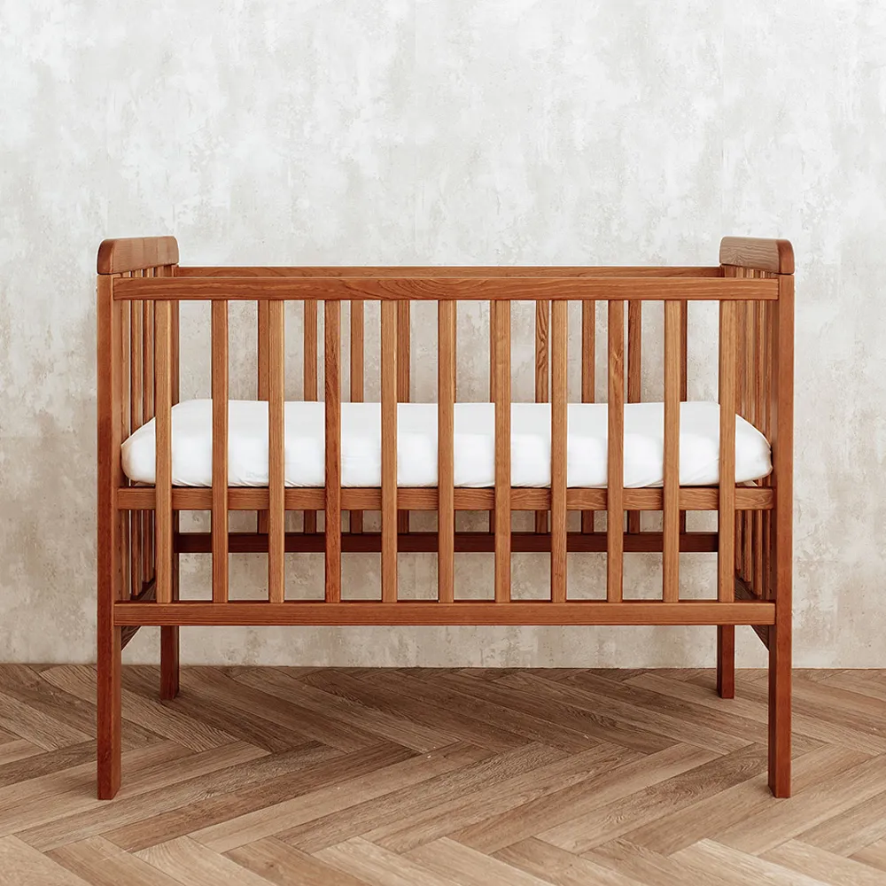 Patut bebe din lemn masiv, patut lateral cu inaltime reglabila a saltelei, bedside Vintage, 90 x 40 cm [7]