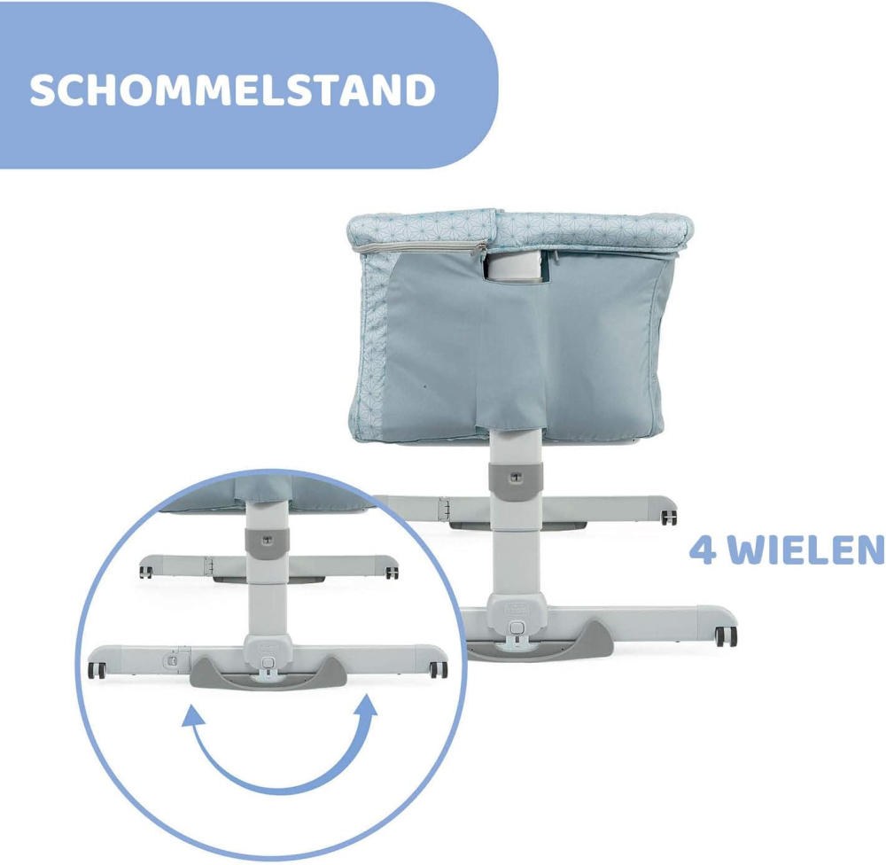 Patut Chicco CO-Sleeping Next2Me Dream, Sage (Turcoaz), 0luni+ [8]