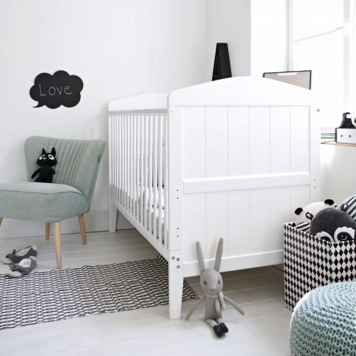 Patut din lemn masiv, transformabil pentru bebe si junior, Hampton 140 x 70 cm [13]