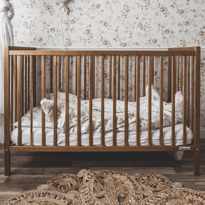 Patut din lemn pentru bebe, inaltime saltea reglabila, Stardust  Craft vintage 120×60 cm [4]