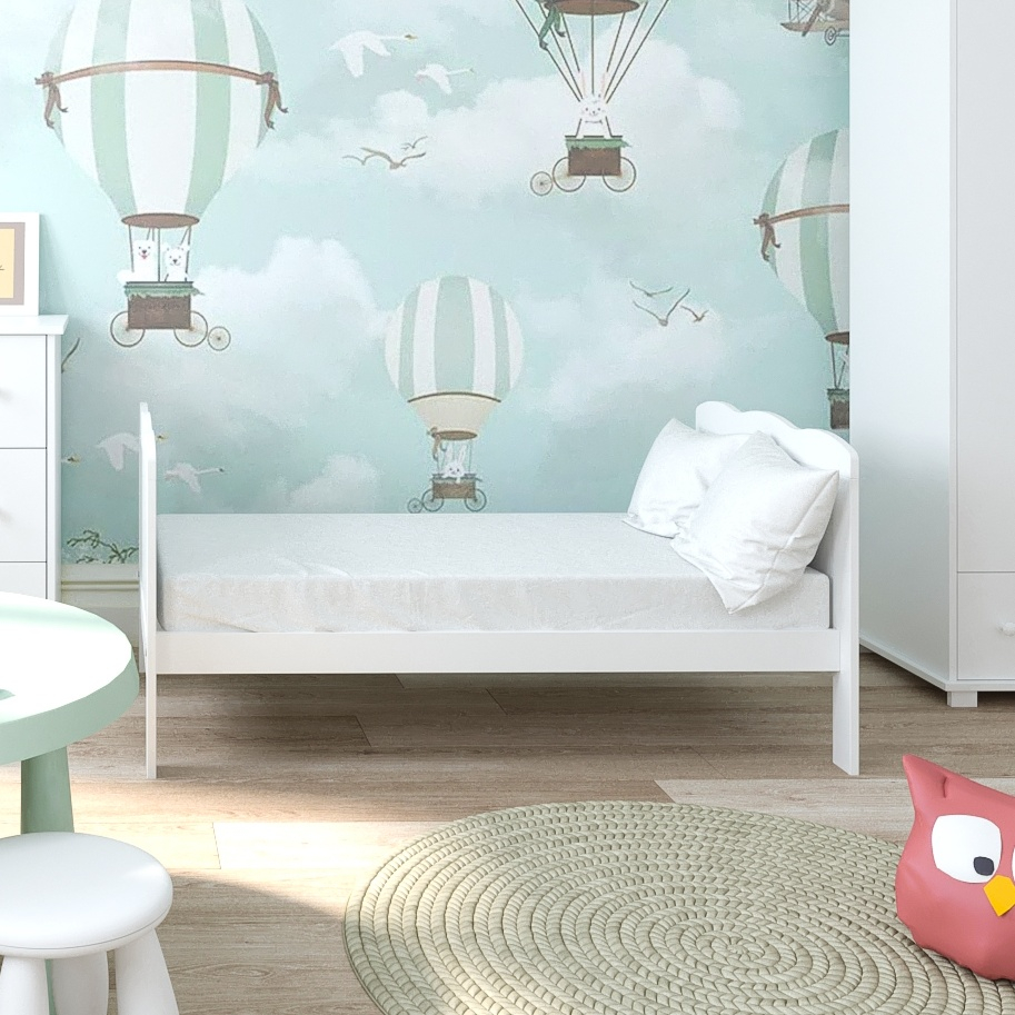 Pătuț evolutiv 140x70 cm Isabel 3in1 – pat bebe + junior + pat preșcolar, somieră reglabilă + Trepte detașabile [7]