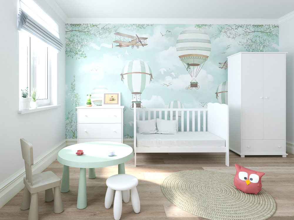 Pătuț evolutiv 140x70 cm Isabel 3in1 – pat bebe + junior + pat preșcolar, somieră reglabilă + Trepte detașabile [4]