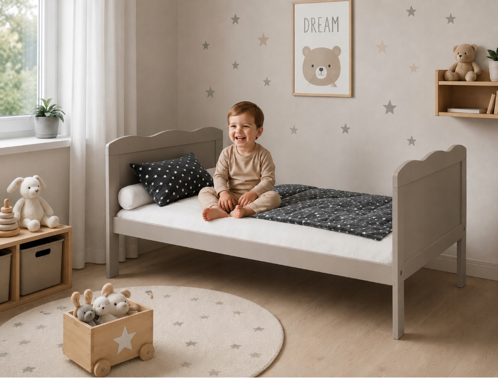 Pătuț Evolutiv 140x70cm Isabel 3în1 Casmir – Pat Bebe + Junior + Pat Preșcolar, Somieră Reglabilă 3 Poziții + Trepte Detașabile | EN 716 [4]