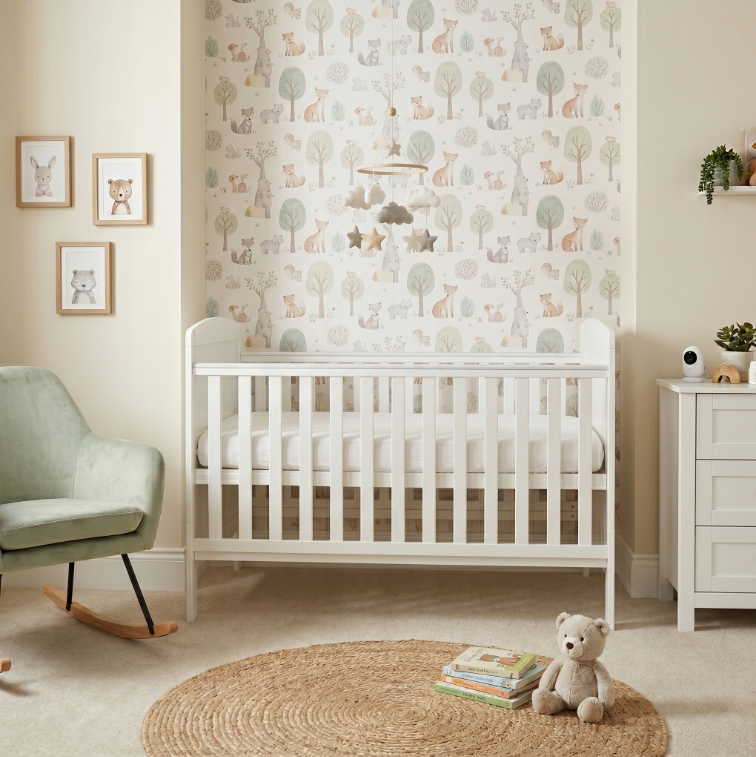 Pătuț Evolutiv 140x70cm Philip 3în1 Alb – Pat Bebe + Junior + Pat Preșcolar, Somieră Reglabilă 3 Poziții + Trepte Detașabile | EN 716 [4]