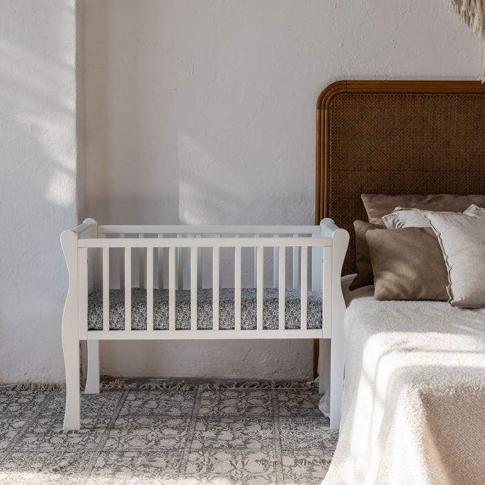 Patut balansoar, co-sleeping din lemn, Noble Alb 90 x 40 cm [11]