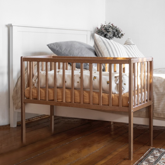 Patut mic, co-sleeping din lemn, Classic Vintage 90 x 40 cm [4]
