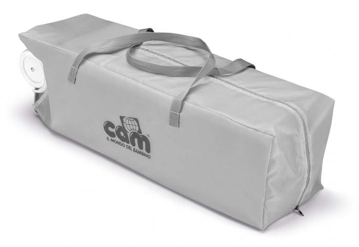 Patut pliant voiaj cu doua niveluri de inaltime, ultraportabil pentru copii "Daily Dolci Sogni", usor de transportat, ideal pentru calatorii, material rezistent cu protectii laterale si saltea inclusa [7]