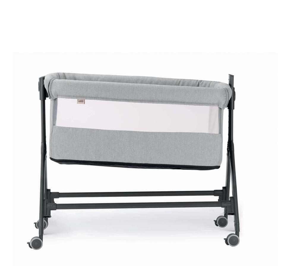 Patut, Sempreconte Joy, co-sleeper si tarc 2 in 1, Cu laterala culisanta, Cu setare unghiulara, Cu roti, Geanta voiaj, Reglabil in 8 pozitii pe inaltime, 0-15 kg, Bej [4]