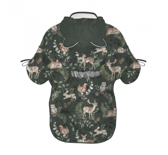 Pelerina de Ploaie pentru Copii, Poncho pentru ploaie 1,5-8 ani – Animals Garden Dark [3]
